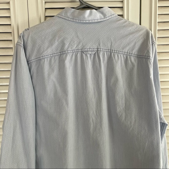American Rag Slim Fit Bottom Down Light Blue Shirt Men Size XXL - Picture 7 of 16